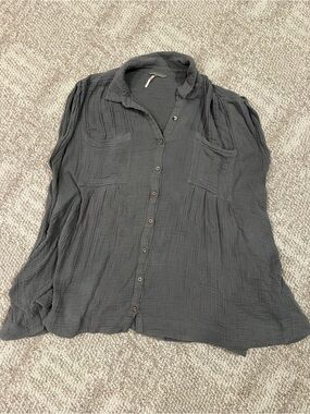Free People Button-Front Women's tunic